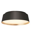 Asher 3 light plafond midnight black/gold 36.8cm