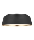 Asher 3 light plafond midnight black/gold 36.8cm