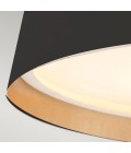 Asher 3 light plafond midnight black/gold 36.8cm