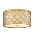 Arabella 2 light plafond distressed gold 40.6cm