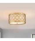 Arabella 2 light plafond distressed gold 40.6cm