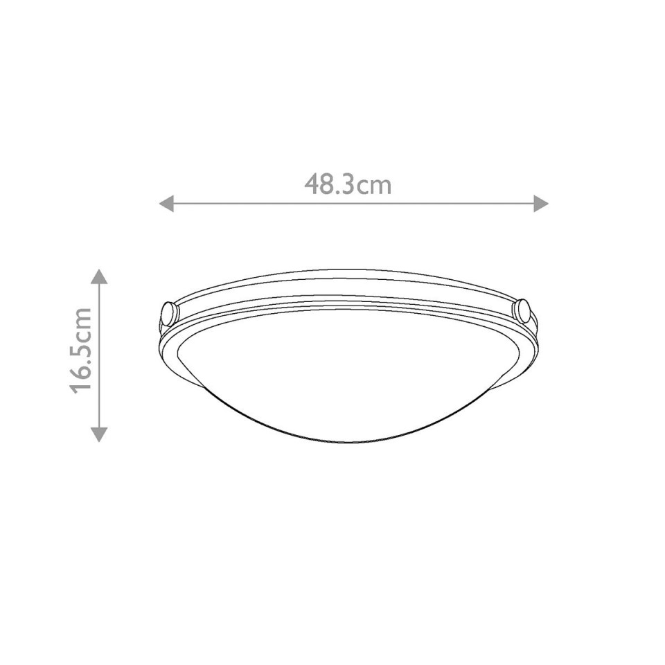 Collier 3 stor plafond mässing 48.3cm