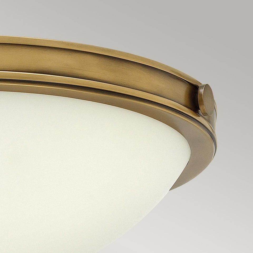 Collier 2 light small plafond heritage brass 34.6cm