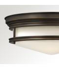 Hadley 3 light plafond IP44 oil rubbed bronze 35.6cm