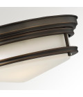 Hadley 3 light plafond IP44 oil rubbed bronze 35.6cm