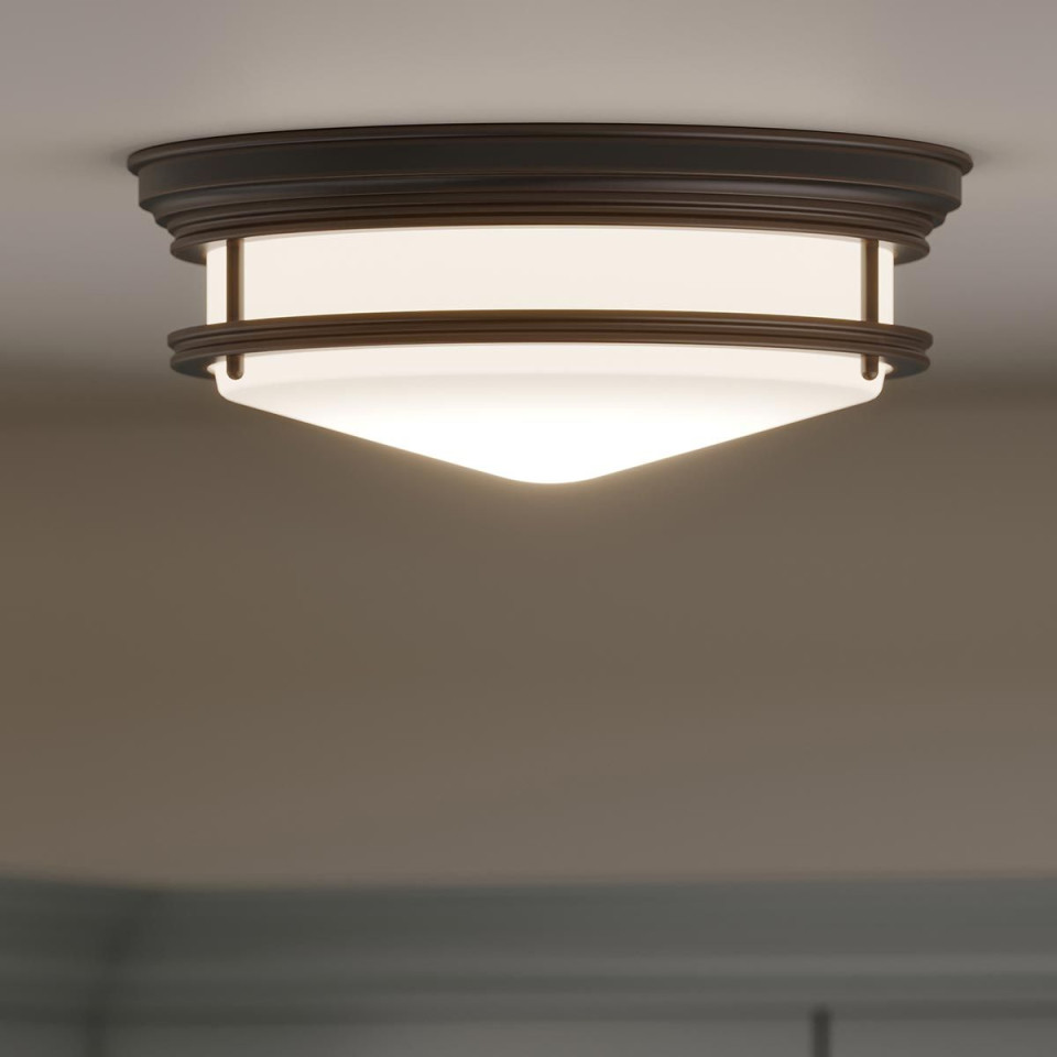 Hadley 3 light plafond IP44 oil rubbed bronze 35.6cm