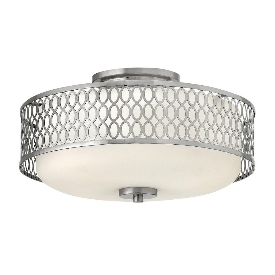 Jules 3 light plafond brushed nickel 38.3cm