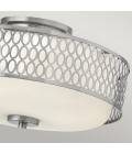 Jules 3 light plafond brushed nickel 38.3cm