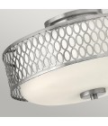 Jules 3 light plafond brushed nickel 38.3cm