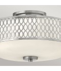 Jules 3 light plafond brushed nickel 38.3cm