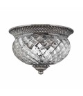 Plantation 2 light small plafond polished antique nickel 30.5cm