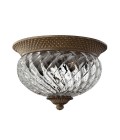 Plantation 2 light small plafond pearl bronze 30.5cm