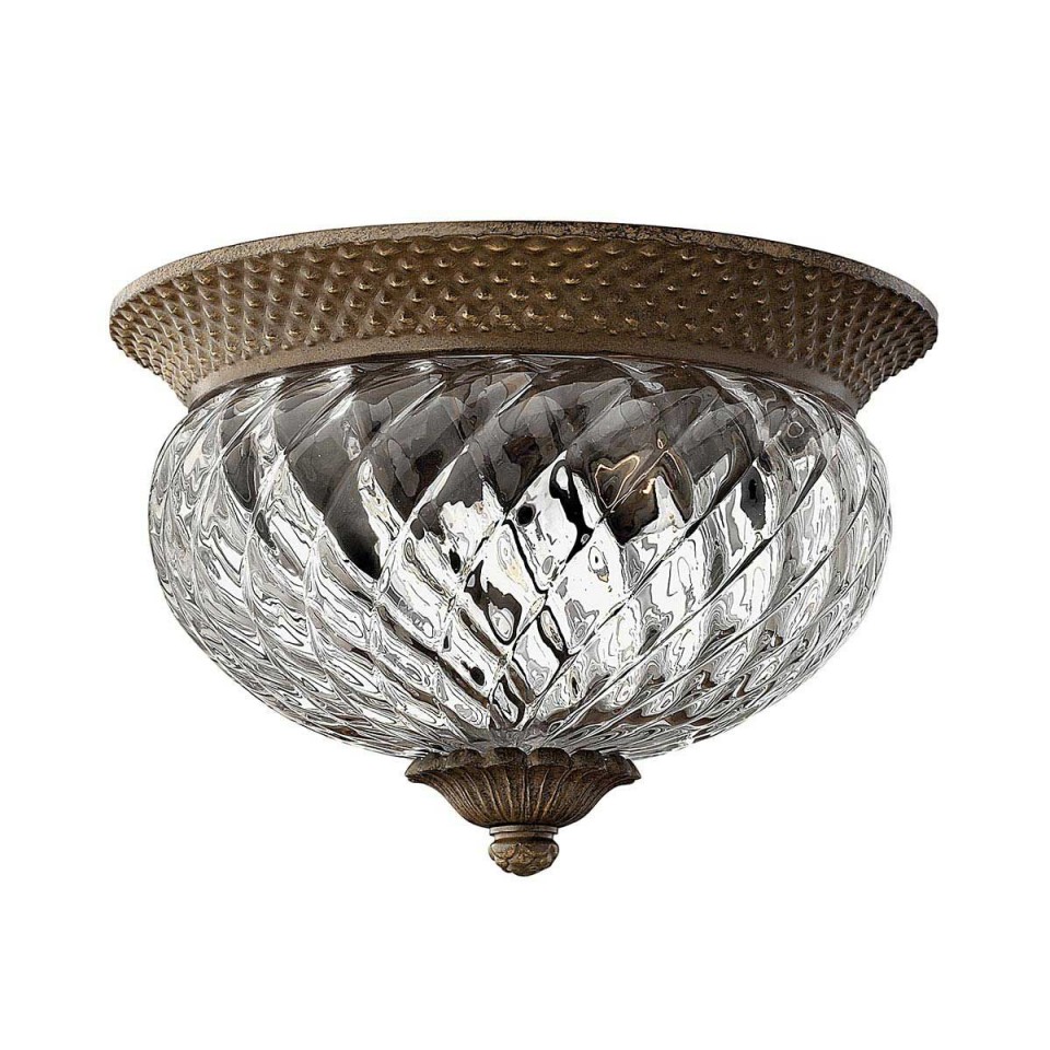 Plantation 2 light small plafond pearl bronze 30.5cm