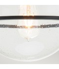 Somerset 1 light plafond black/clear 31.8cm