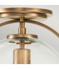 Somerset 1 light plafond heritage brass/clear 31.8cm