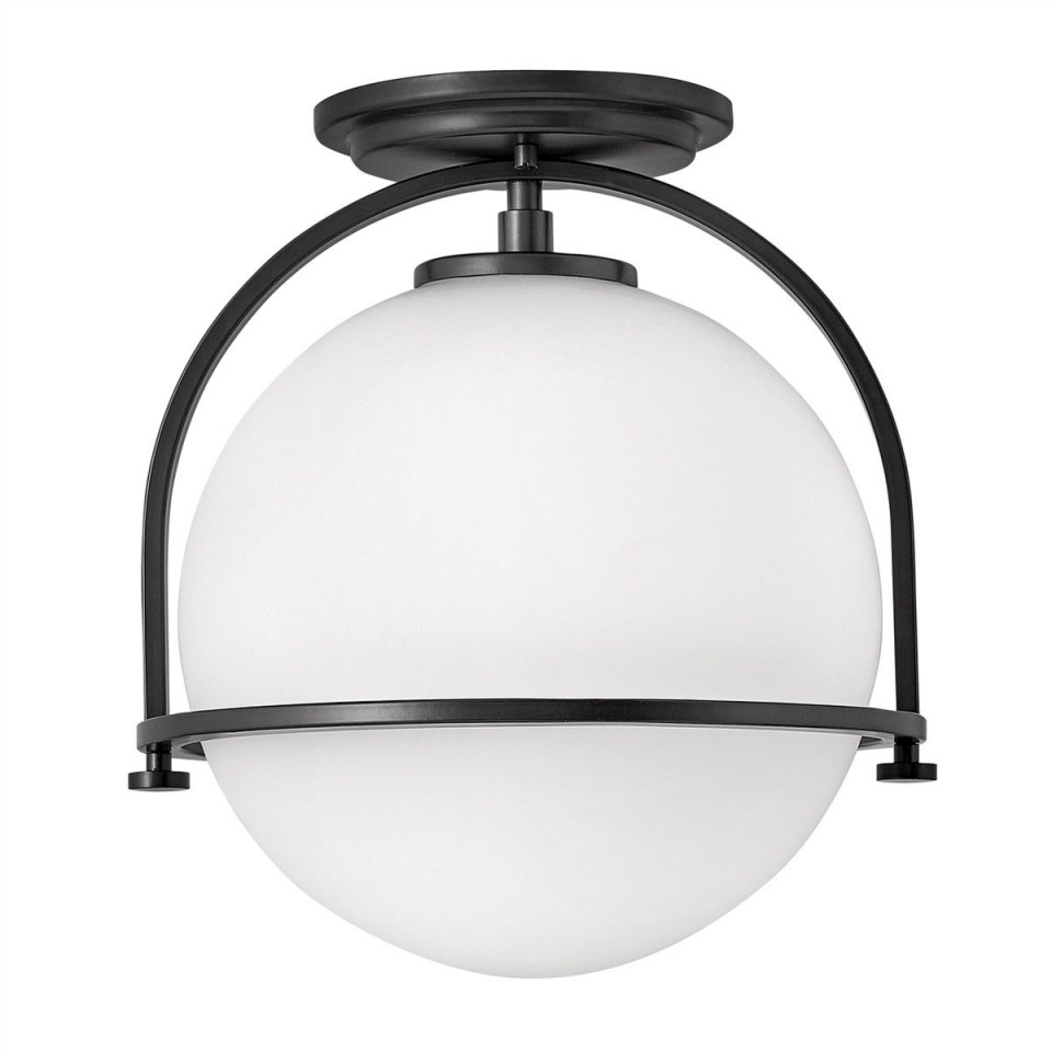 Somerset 1 light plafond black 31.8cm