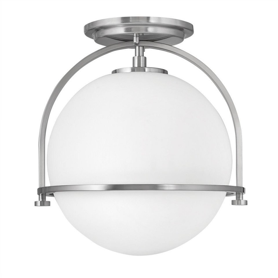 Somerset 1 light plafond brushed nickel 31.8cm