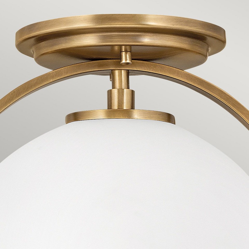 Somerset 1 light plafond heritage brass 31.8cm