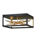 Styx LED plafond svart/guld 46cm