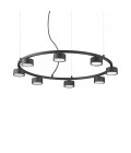 Minor Round SP8 Chandelier Black 76.5cm