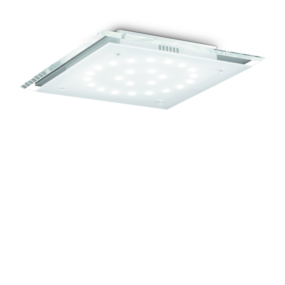 PACIFIC Plafond LED PL24 Chrome/Glas 45cm