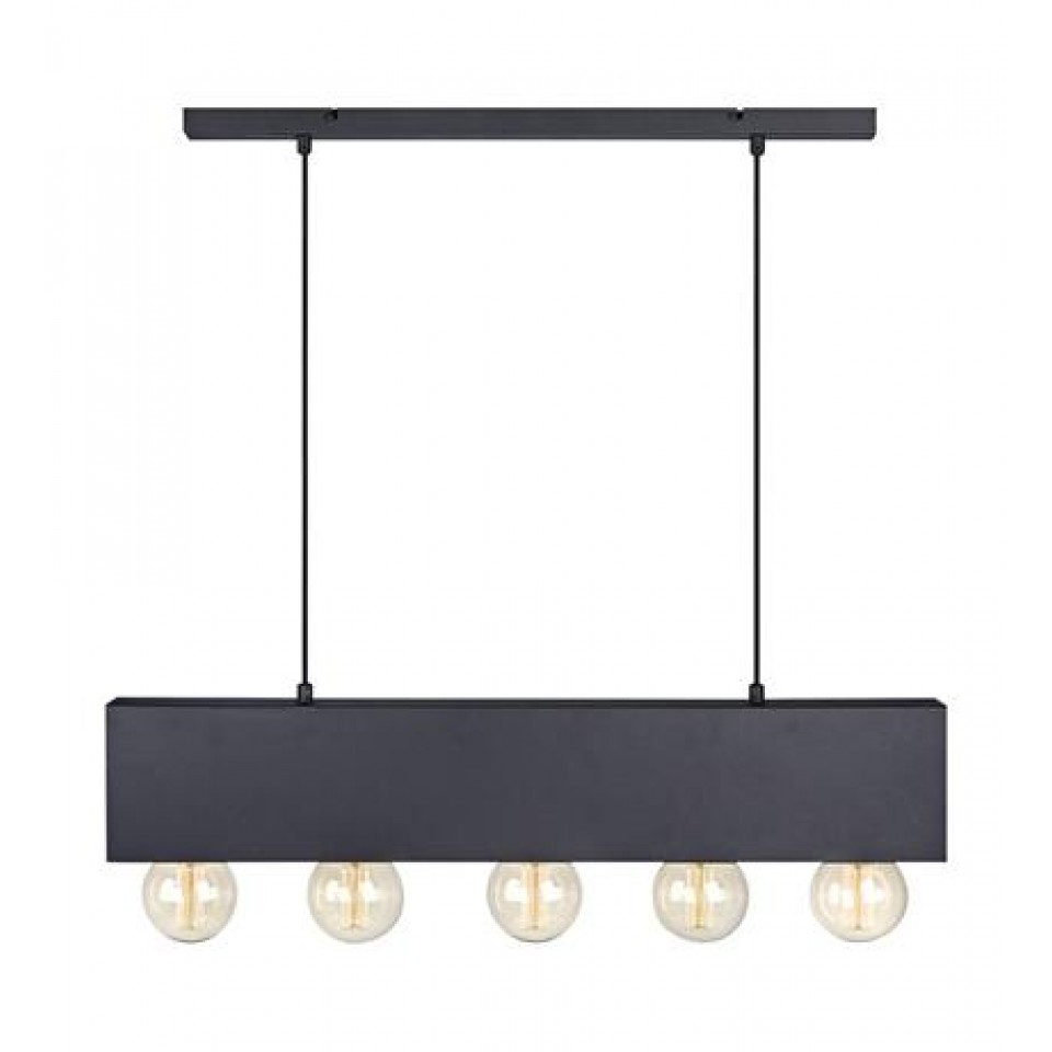 COUTURE Pendant Black 5-light 80 cm