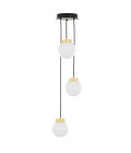 Agusta Chandelier Clear/Opal 30cm