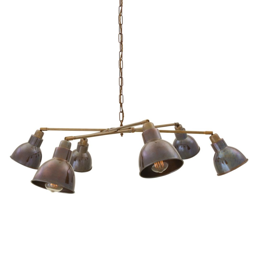 Bridgetown Chandelier Brass 104-124cm