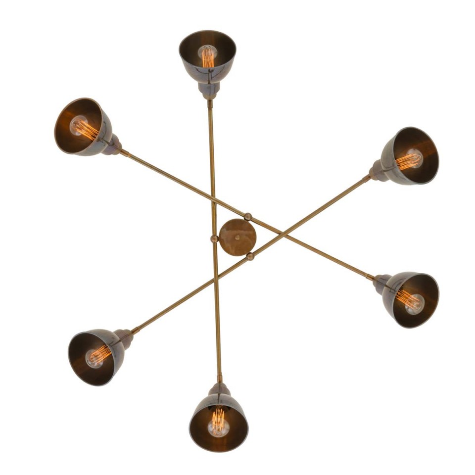 Bridgetown Chandelier Brass 104-124cm