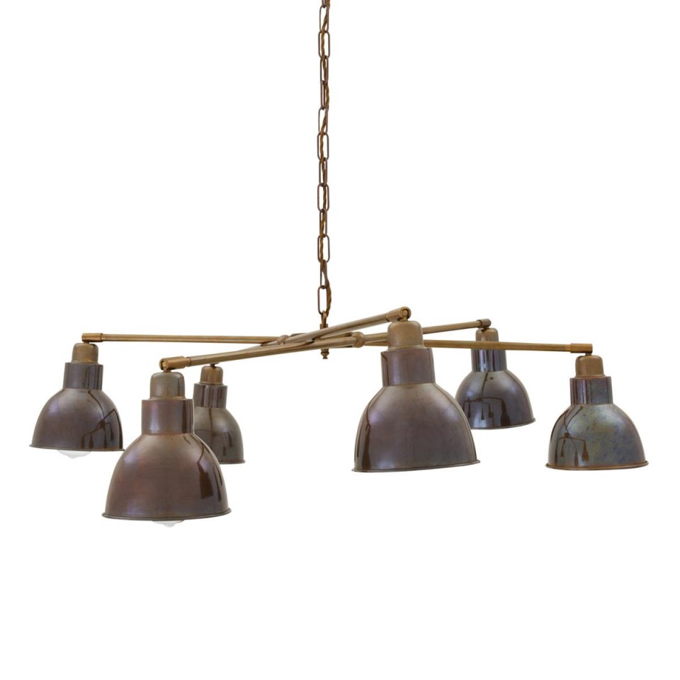 Bridgetown Chandelier Brass 104-124cm