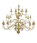 Flemish Chandelier Brass 140cm