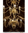 Flemish Chandelier Brass 140cm