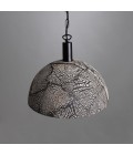 Kauri Ceiling Lamp Ceramic Black Clay 37cm