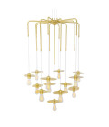 Kigoma Chandelier Brass 98cm