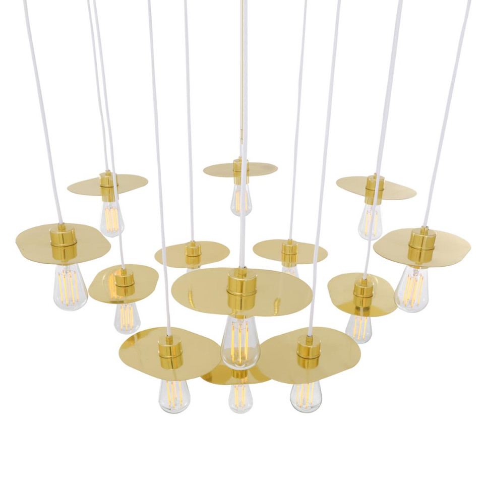 Kigoma Chandelier Brass 98cm