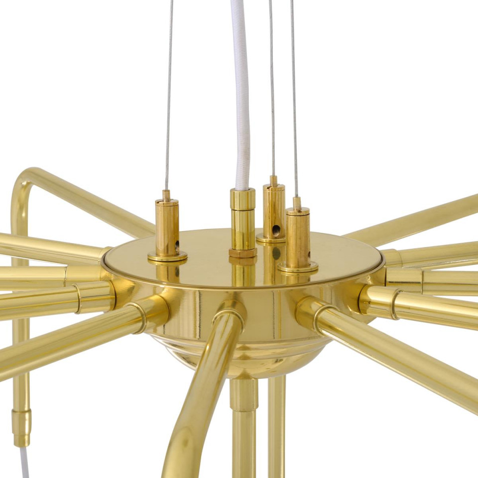 Kigoma Chandelier Brass 98cm