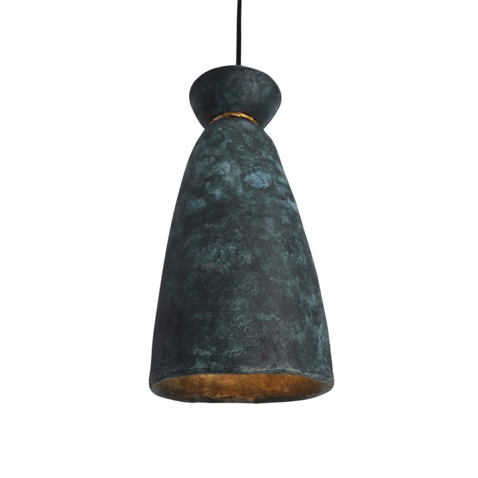 Pando Ceiling Lamp Ceramic Blue Earth 14cm