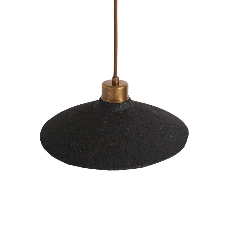 Pyrus Ceiling Lamp Ceramic Black Clay 28cm