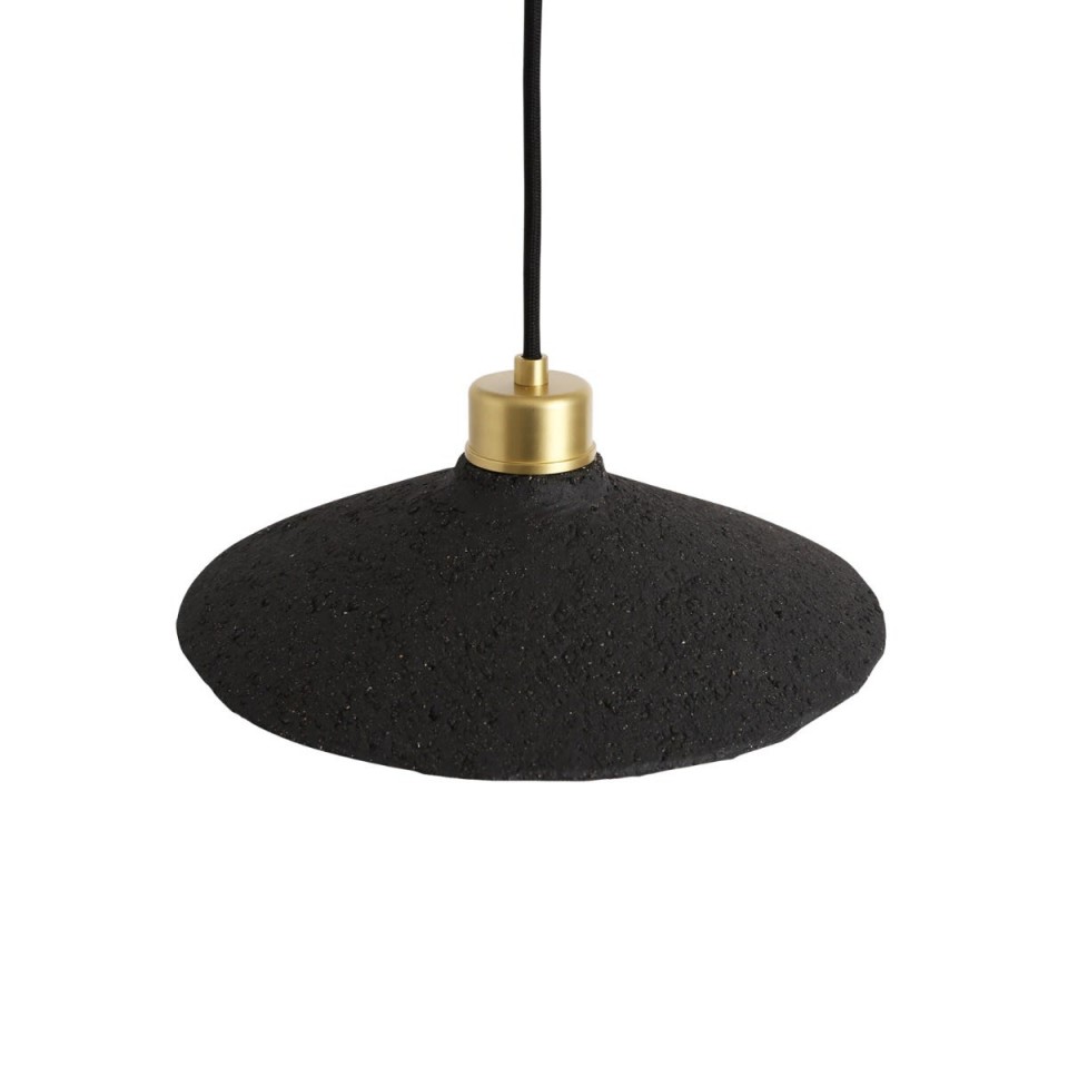 Pyrus Ceiling Lamp Ceramic Black Clay 28cm