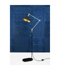 Senglea Floor Lamp Gold/Matte Black 170cm