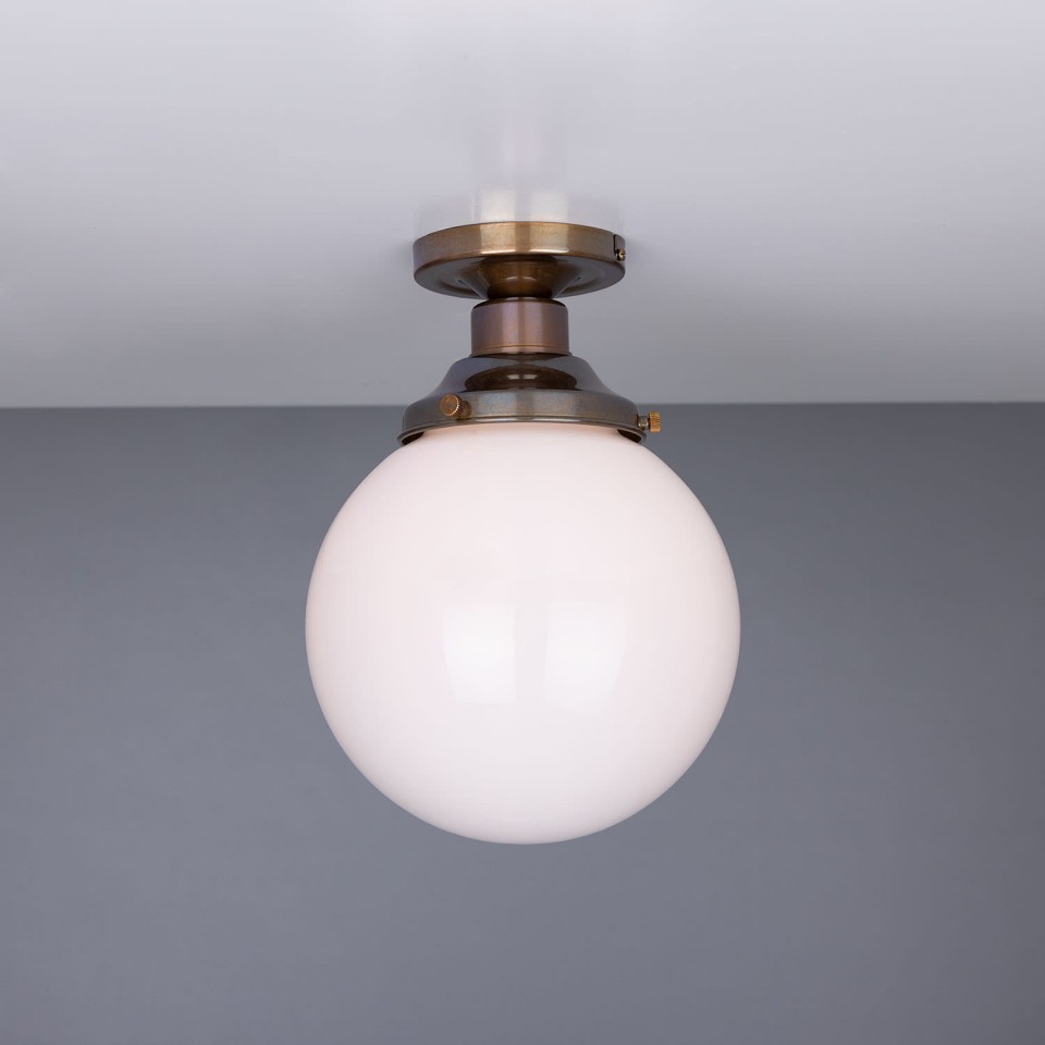 Yerevan Flush Fitting Light Opal 20cm