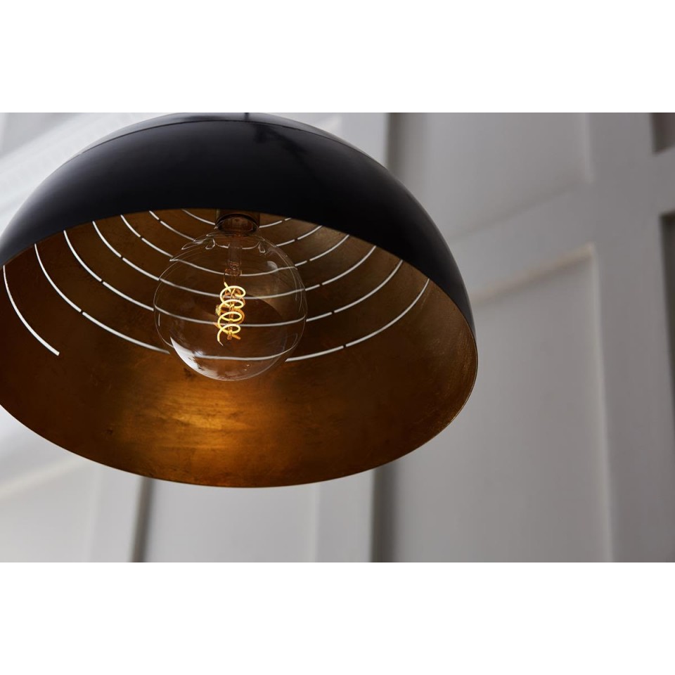 Midas Ceiling Light Black/Gold 40 cm