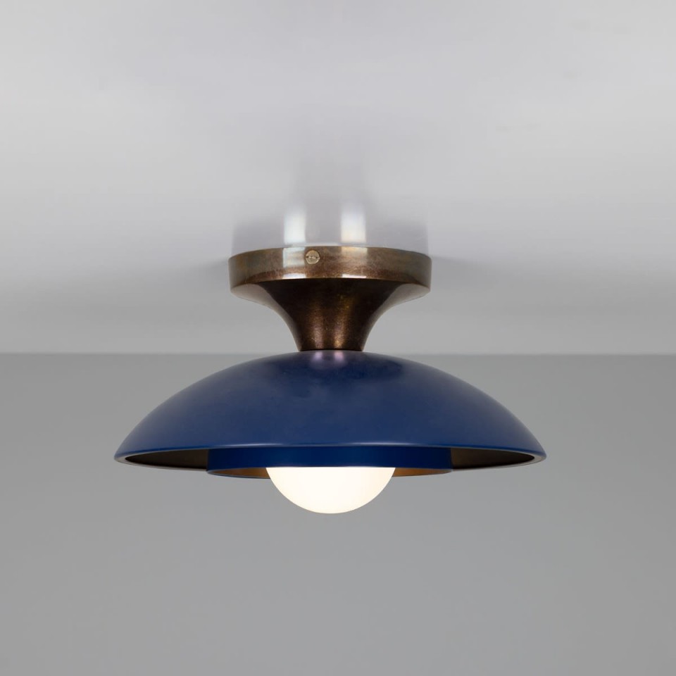 Marrakesh Flush Ceiling Light Brass 25 cm