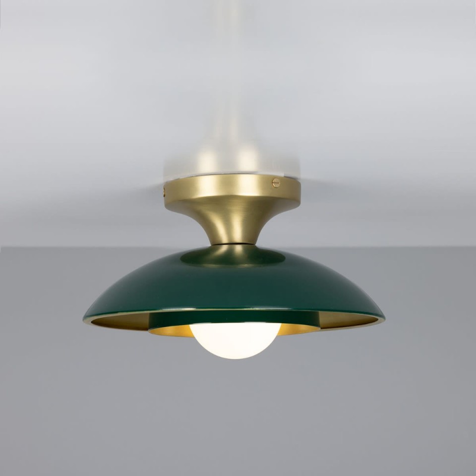 Marrakesh Flush Ceiling Light Brass 25 cm