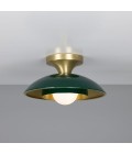 Marrakesh Flush Ceiling Light Brass 25 cm