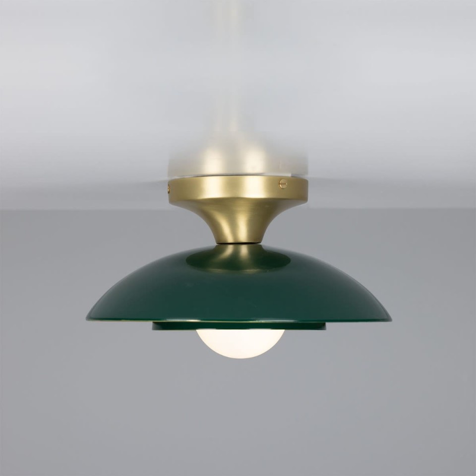 Marrakesh Flush Ceiling Light Brass 25 cm