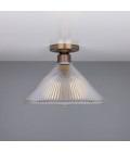 Hanoi Flush Fitting Light Brass/Glass 30 cm