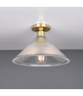 Hanoi Flush Fitting Light Brass/Glass 30 cm