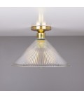 Hanoi Flush Fitting Light Brass/Glass 30 cm