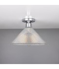 Hanoi Flush Fitting Light Brass/Glass 30 cm